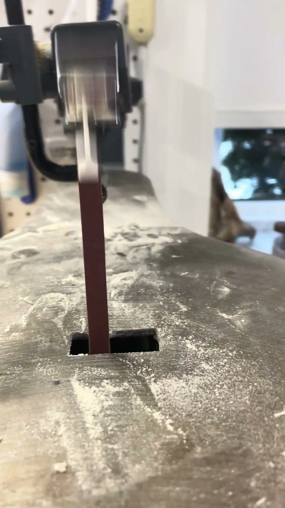Scroll Saw sandpaper hook