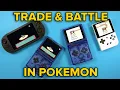 Trade Battle Pokemon on the Anbernic RG35XXSP Other Retro Handhelds GBA