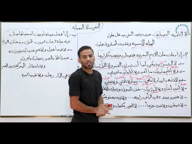 مادة اللغة العربية للصف السادس الاعدادي : النفي لا المهملة