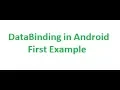 Android Data Binding First Example