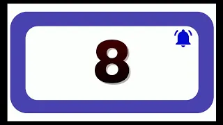 8 Seconds Countdown Timer With Sound Effect COLOR 4K 1080