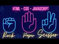 Rock paper scissors game using HTML CSS and JAVASCRIPT Mini project using javascript