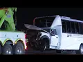 16 injured in charter bus crash involving Tomball baseball team in Waller County authorities say