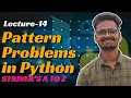 L14 Pattern Problems Striver s AtoZ Sheet using Python Saurabh Mishra