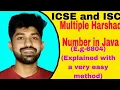 Harshad number in Java and ISC