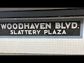 IND Queens Blvd Line High Speed E F Exp R Lcl trains Woodhaven Blvd