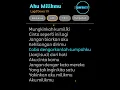 Lagu Aku milikmu #lyrics #liriklagu #foryou