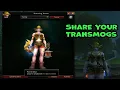 How to Access the Dressing Room Share or View a Transmog Link