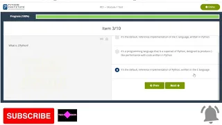 CISCO - PYTHON MODULE 1 TEST Answers PCAP