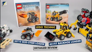LEGO Technic 42197 Backhoe Loader & 30710 Skid-Steer Loader detailed review