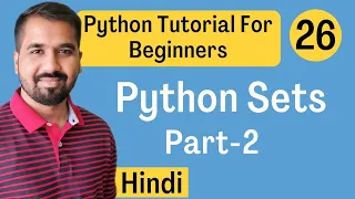 Python Sets Part-2 Explained in Hindi l Python Tutorial For Beginners