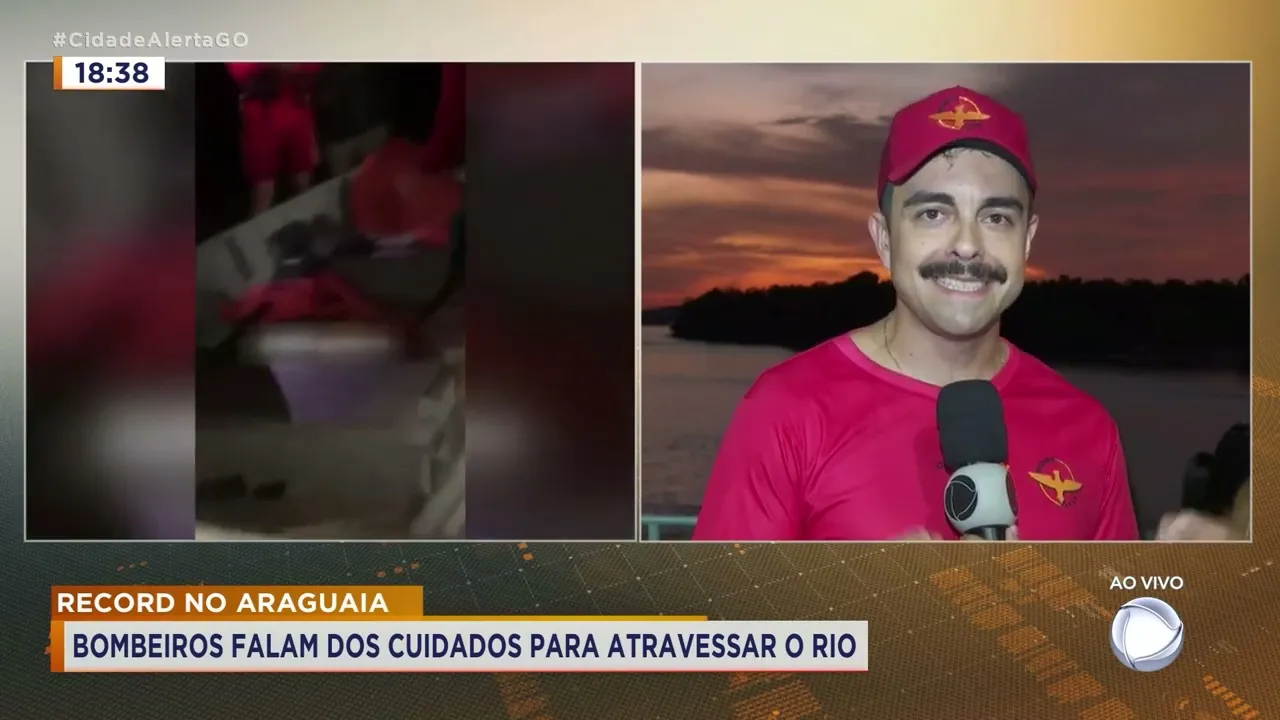 RECORD NO ARAGUAIA: BOMBEIROS FALAM DOS CUIDADOS PARA ATRAVESSAR O RIO