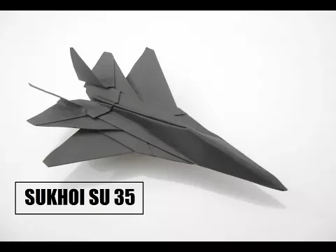 Jak si vyrobit papírové letadlo - nejlepší papírové letadlo Origami Jet Fighter je skvělé SUKHOI SU-35