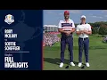 Rory McIlroy vs Scottie Scheffler Singles Full Highlights 2025 Ryder Cup