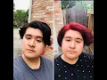 How I dye my black hair intense red with NO BLEACH - Touching up my roots