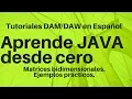 Aprende a declarar y manejar matrices bidimensionales en java