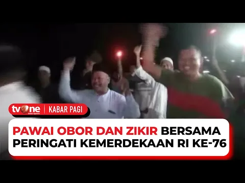 Warga di Tangerang Gelar Pawai Obor dan Zikir Bersama Sambut Kemerdekaan RI