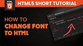 How to change a font in html 2024 Skill Wave