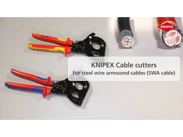 Кабелна ножица с тресчотен механизъм 315 mm KNIPEX K9532315A
