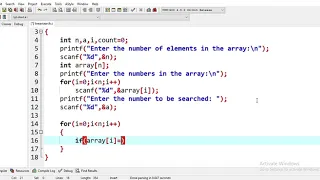 C Program to implement Linear Search Coding Guide for Beginners