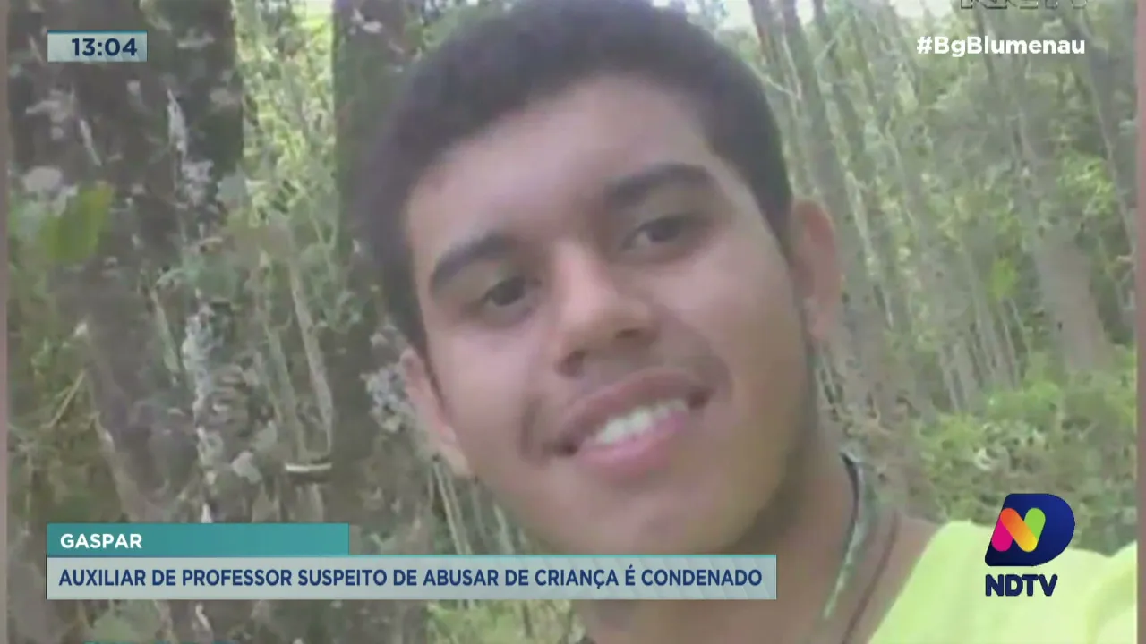 Auxiliar de professor suspeito de abusar de criança é condenado em Gaspar