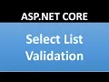 Select List Validation in ASP NET CORE ASP NET C Bind Select List with Enum
