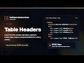 HTML Table Headers - HTML Data Foundation FullStack Masterclass HTML Course