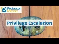 Privilege Escalation - CompTIA Security SY0-501