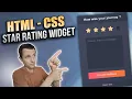 CSS Star Rating WIDGET