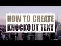 How to Create Knock Out Text Using HTML and CSS