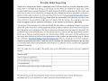 PRF Reporting - How to compile the required information tutorial 10-minutes