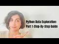 Real-World Python Data Analysis Tutorial Part 1 Clean Process Explore Key Statistical Methods