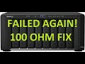 WHY THESE FAILED REPAIRS-SYNOLOGY S 100 OHM RESISTOR FIX WILL FAIL AGAIN AND AGAIN UNLESS