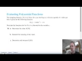 Evaluating polynomials
