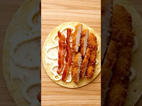 Do you want to eat this Chicken Schnitzel! #shorts #eat #food #asmr