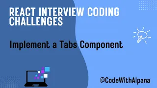 Build a Tabs Component in React Step-by-Step UI Tutorial Interview 2025 Machine Coding