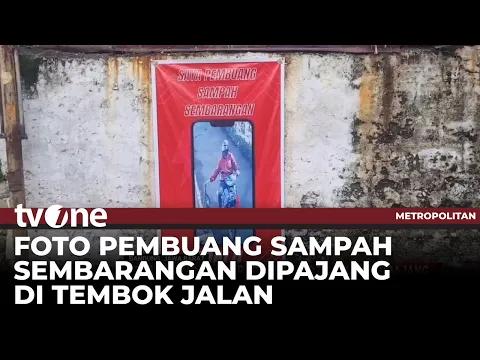 Viral Gegara Buang Sampah Sembarangan, Pelaku Sobek Spanduk Bergambar Dirinya