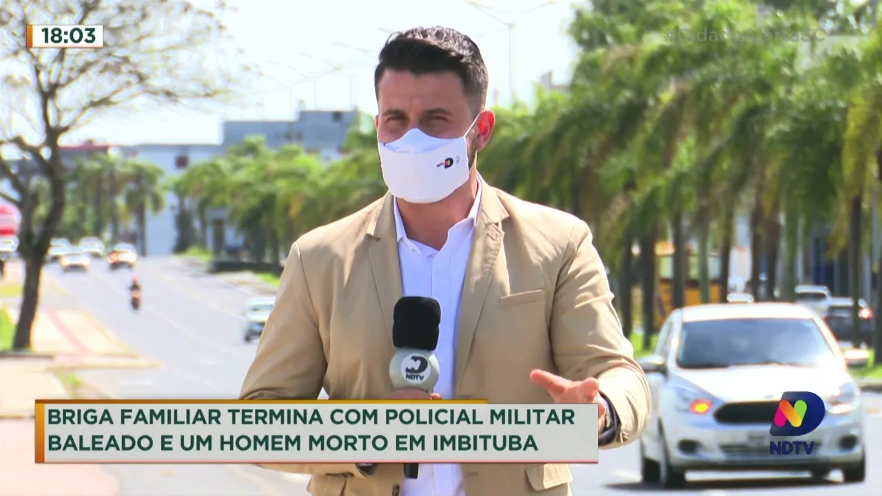 Briga familiar termina com policial militar baleado e um homem morto em Imbituba