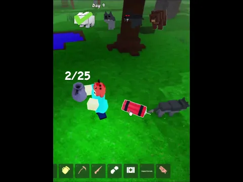 Dynamite Vs All Animals in 99 Nights in the Forest  #99nightintheforest #roblox