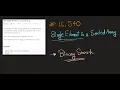 LeetCode 540 Single Element in a Sorted Array Binary Search
