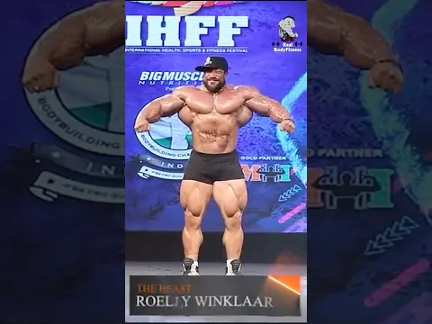 Human BEAST Roelly Winklaar | Human Or Beast?? Power Posing #shorts #bodybuilding