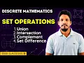 Set Operation Union Intersection Complement Set Difference Discrete Mathematics