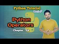 Python Operators Chapter 9 A Python Full Tutorial Learn Python in 2025
