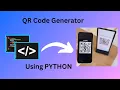 Generate QR code using Python in 3 lines of code QR code generator