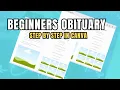 How to Create an Obituary in Canva Beginner Step-by-Step Using a Template