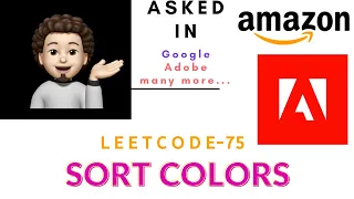 Sort Colors Easy Explanation Amazon codestorywithMIK