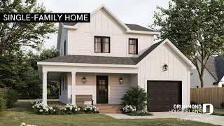 Larch Lake House Plan Rear-Oriented Layout by Drummond House Plans