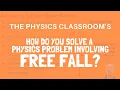 Solving Free Fall Problems with 5 Examples