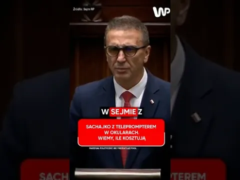 Sachajko z teleprompterem w okularach. Wiemy, ile kosztują