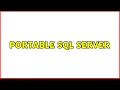 Portable SQL Server 5 Solutions